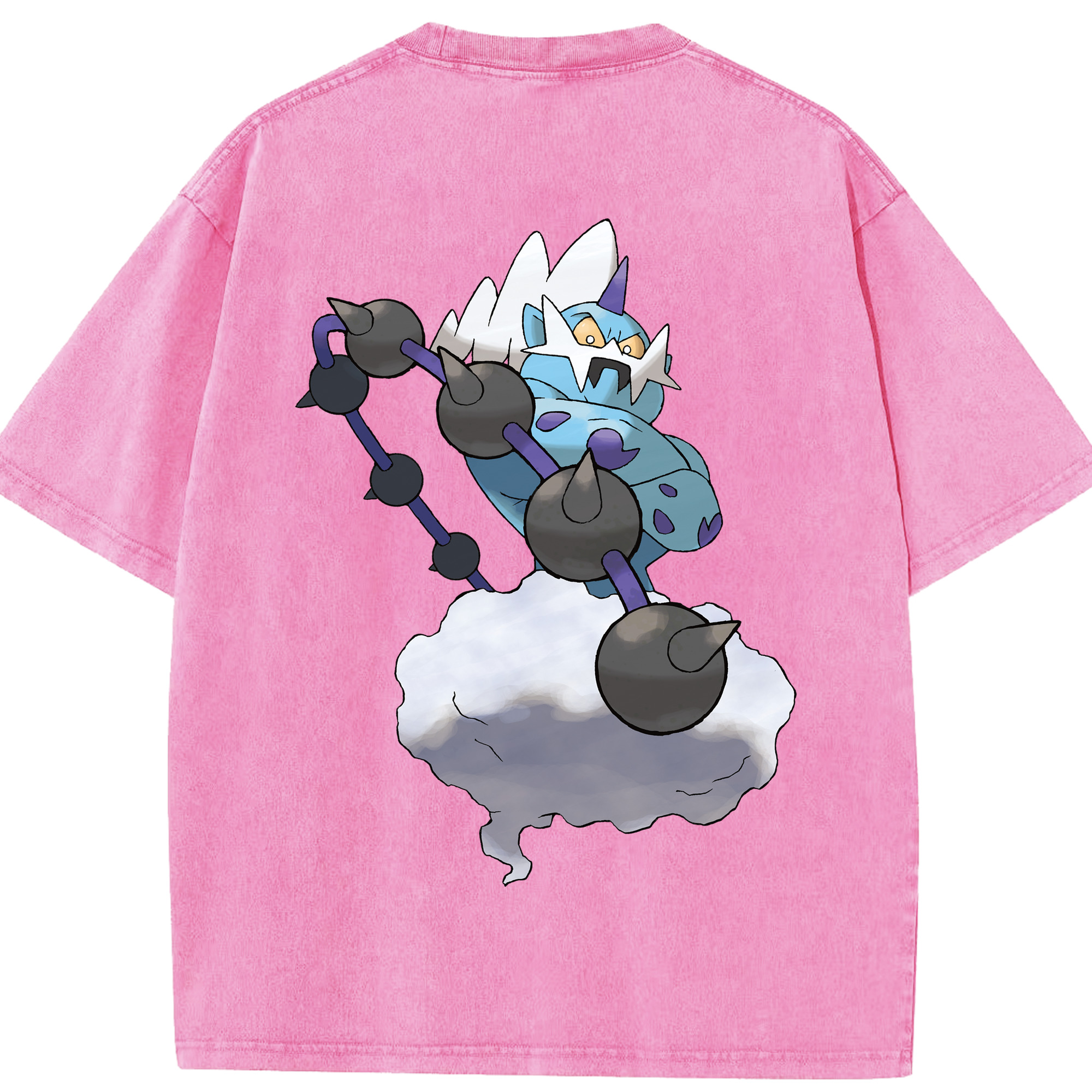 （画像用） ポケットモンスター Pokémon 綿100% ヴィンテージ風 半袖Tシャツ（背面プリント）